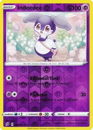 Rebel Clash Indeedee #88/192 reverse holo